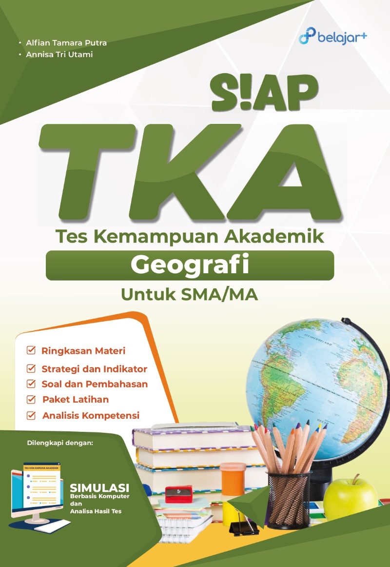 Sampul buku PS - Siap TKA Geografi untuk SMA/MA